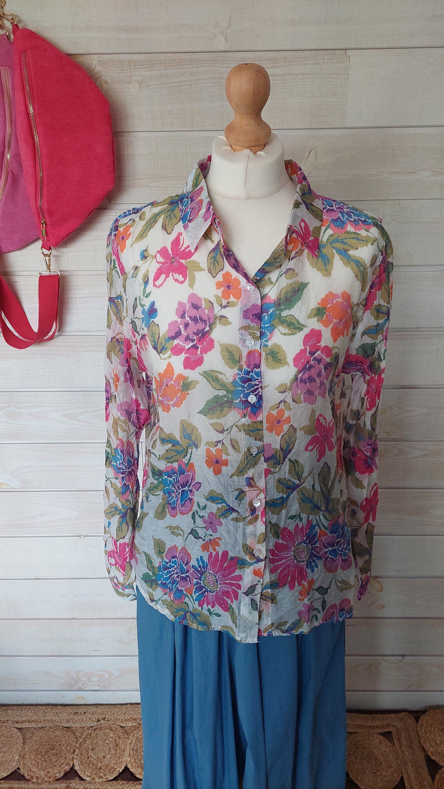 Chemise fleurie Léopoldine