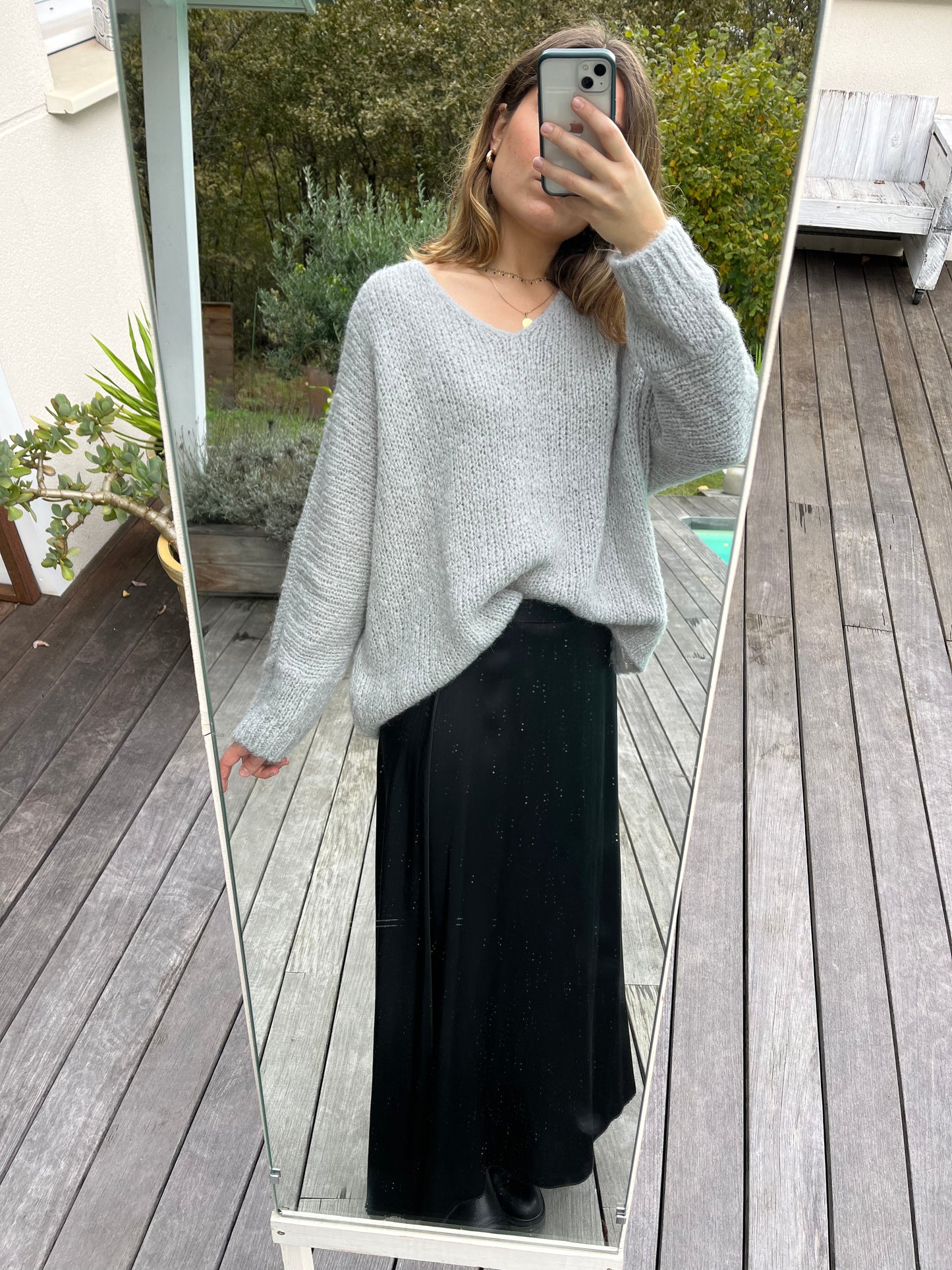 Pull Karen gris