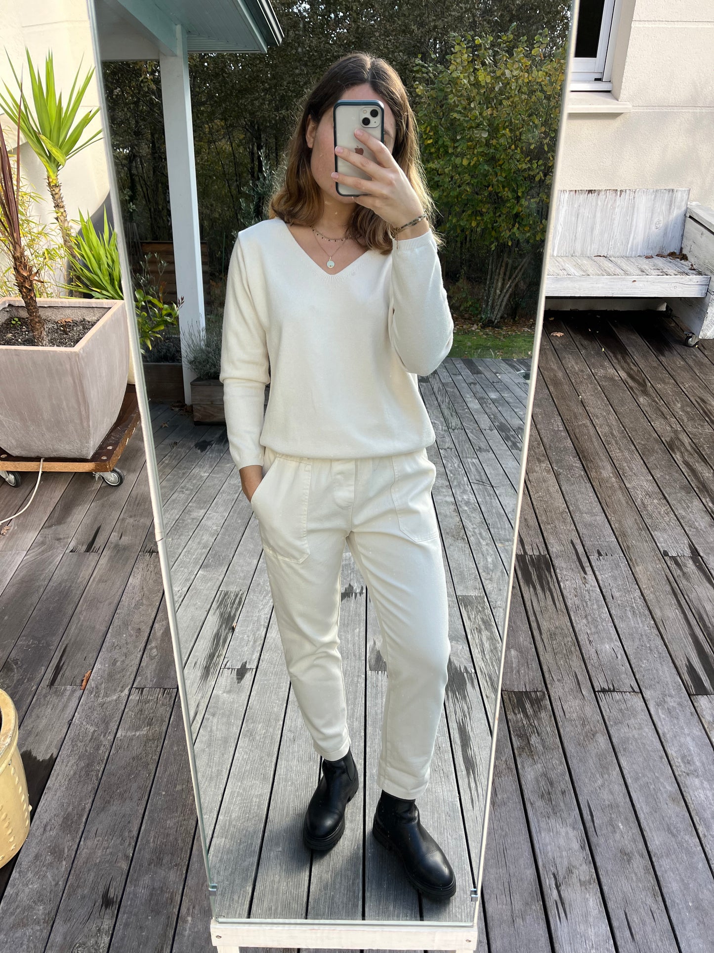 Pantalon Johanna écru