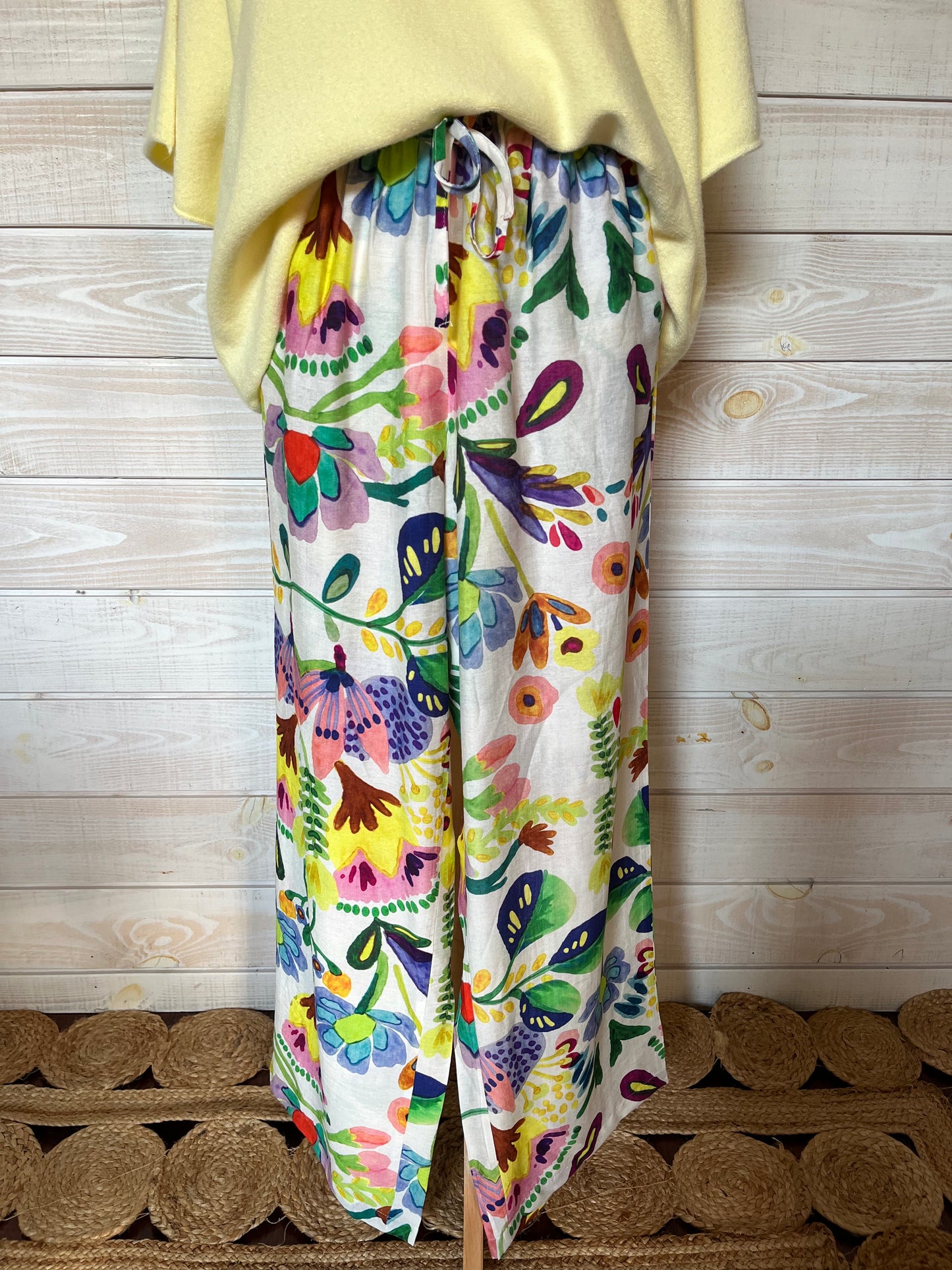 Pantalon fleuri