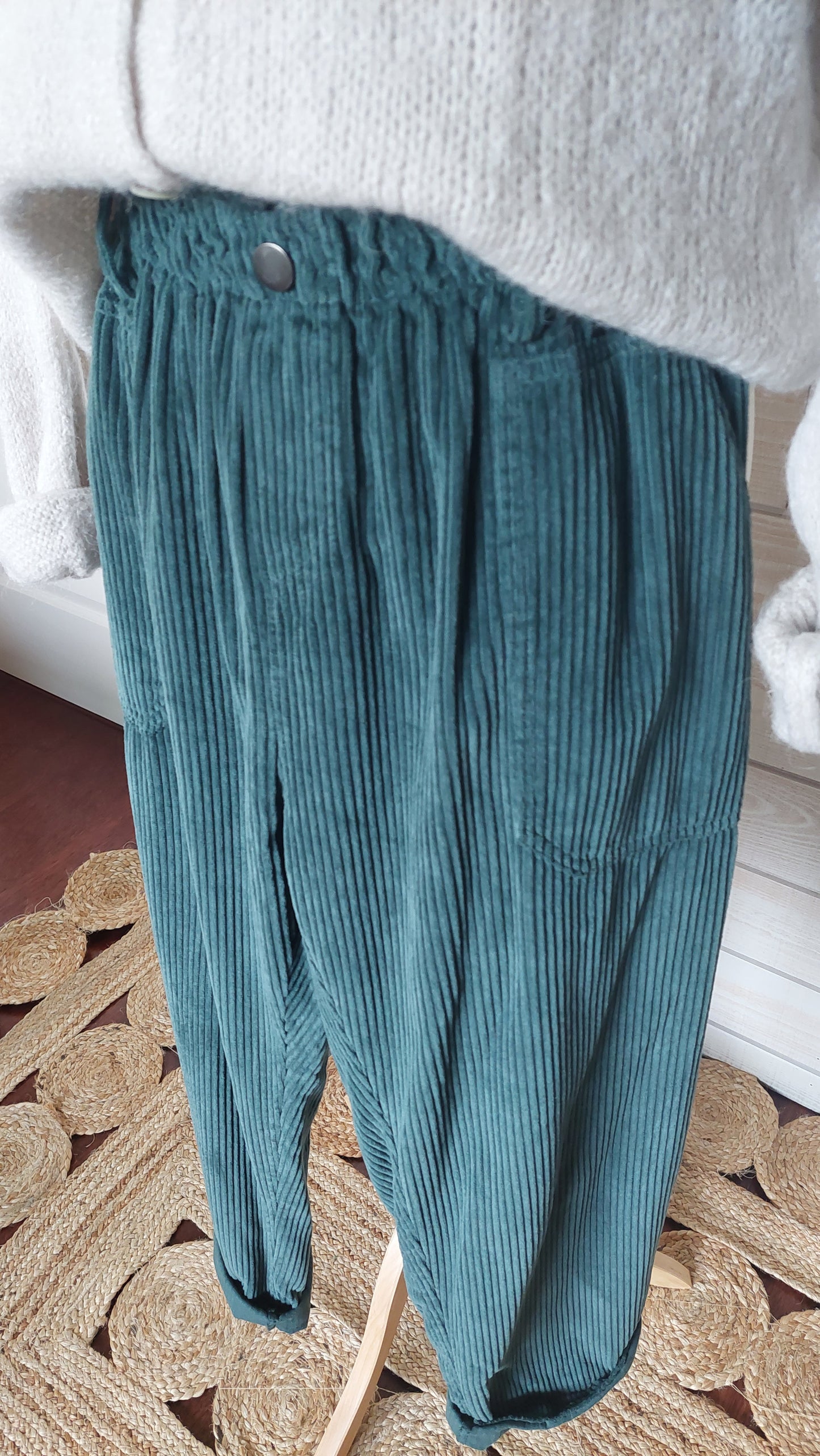 Pantalon Jo vert bouteille