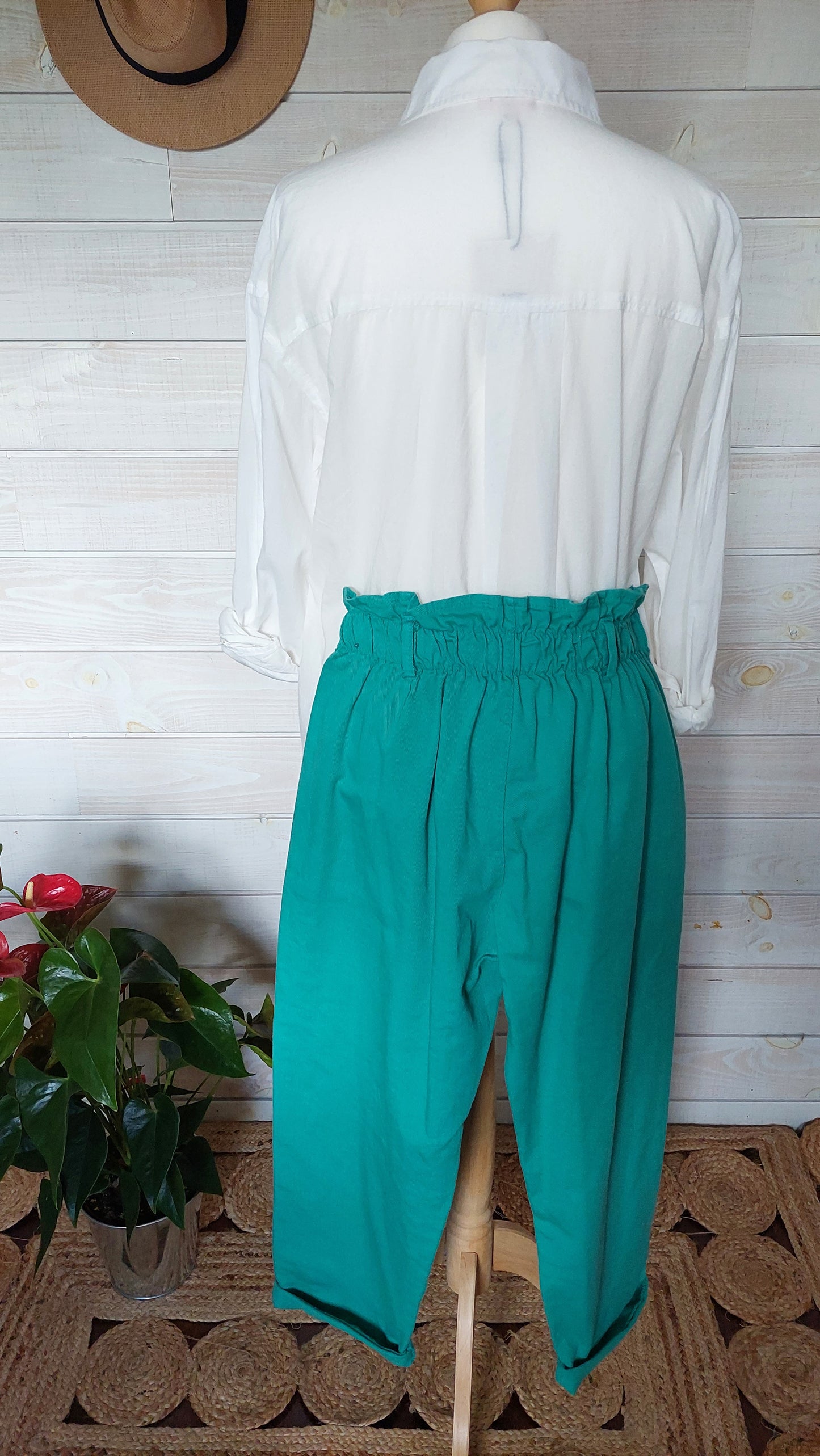 Pantalon Johanna vert