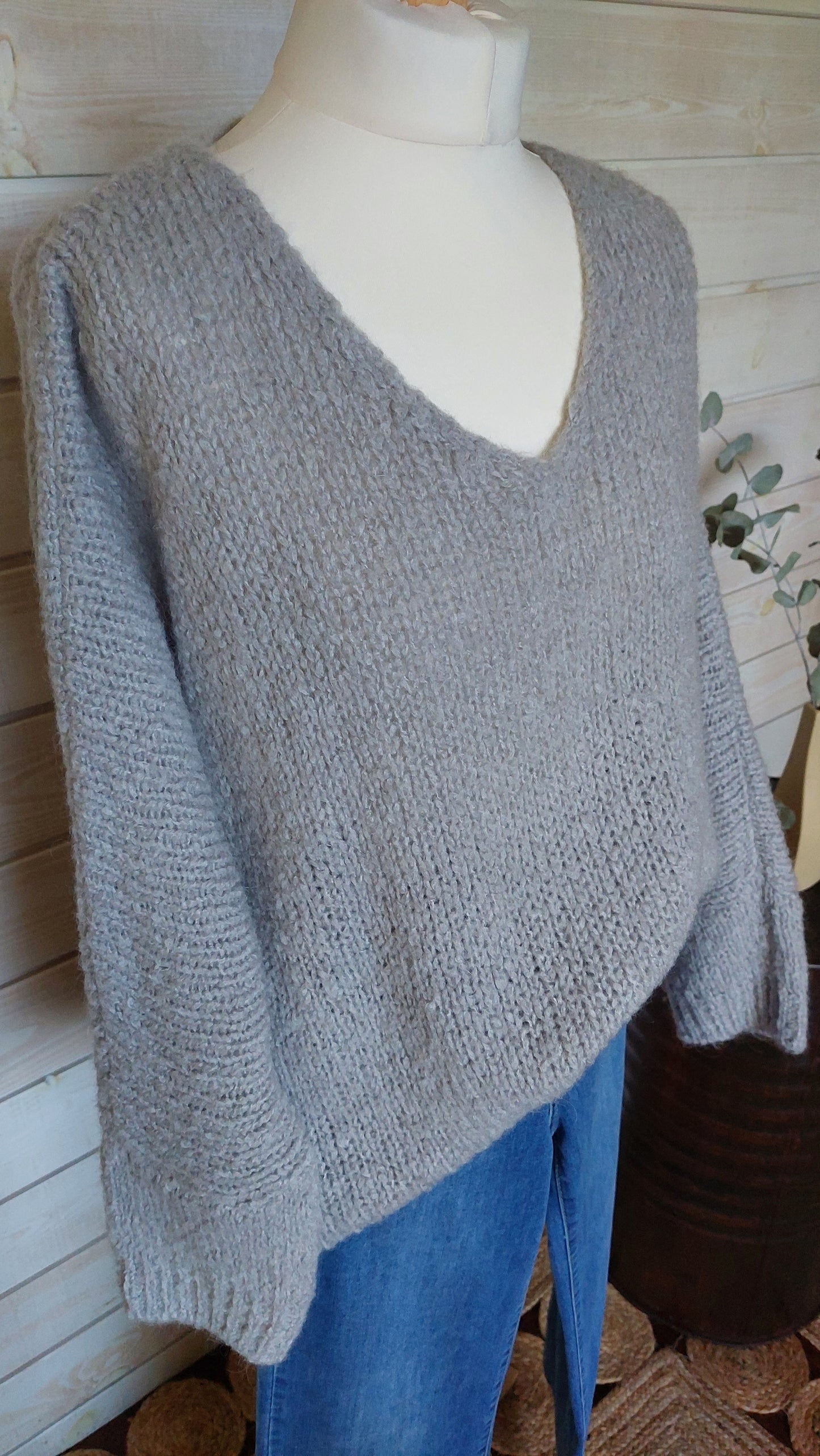 Pull Karen gris
