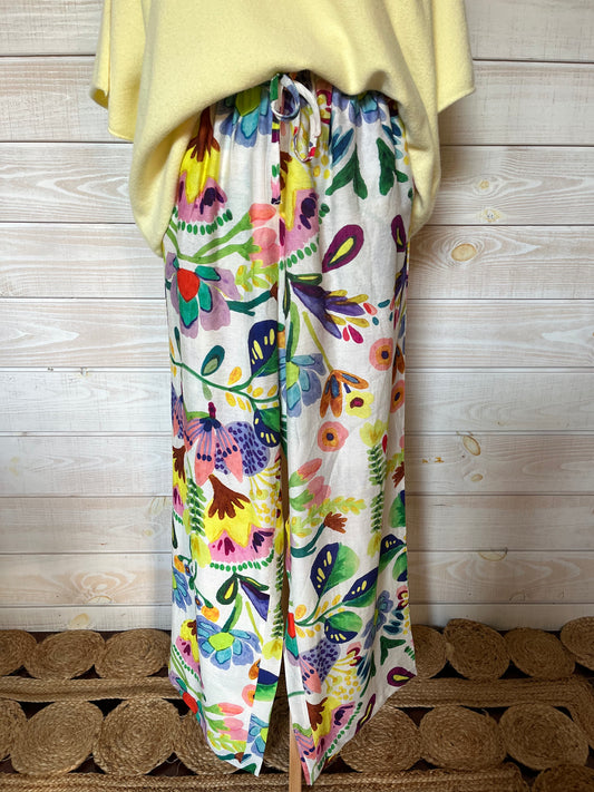 Pantalon fleuri