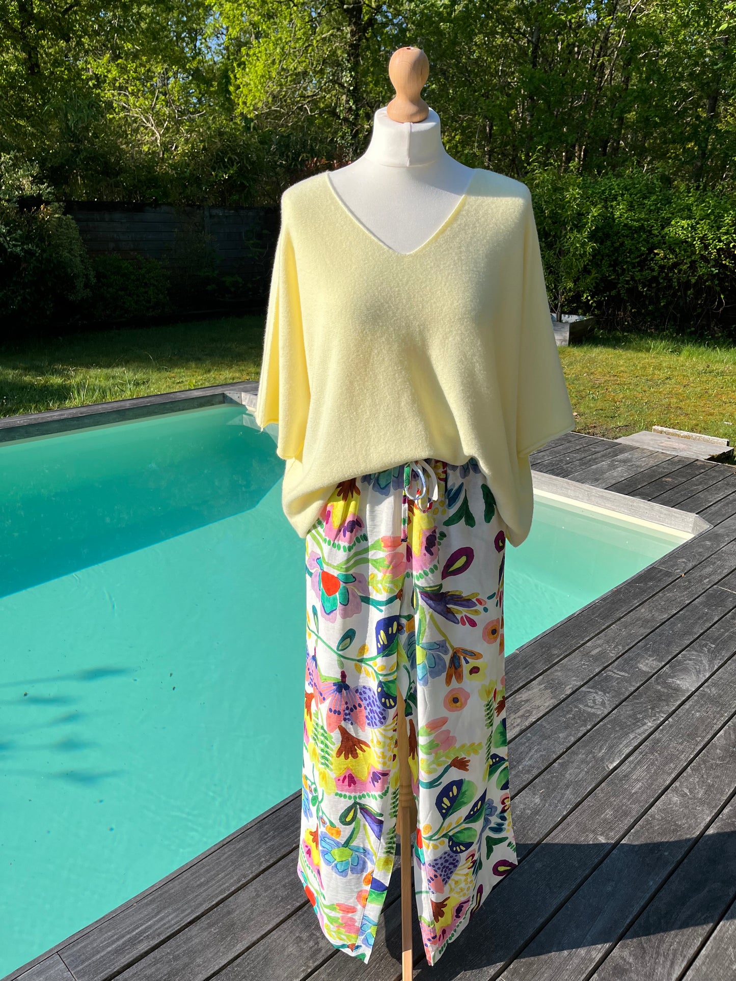 Pantalon fleuri