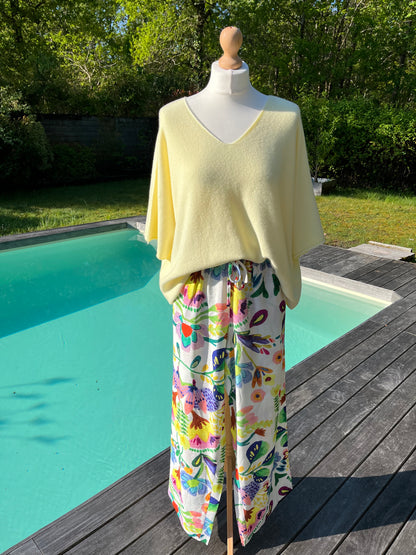 Pantalon fleuri