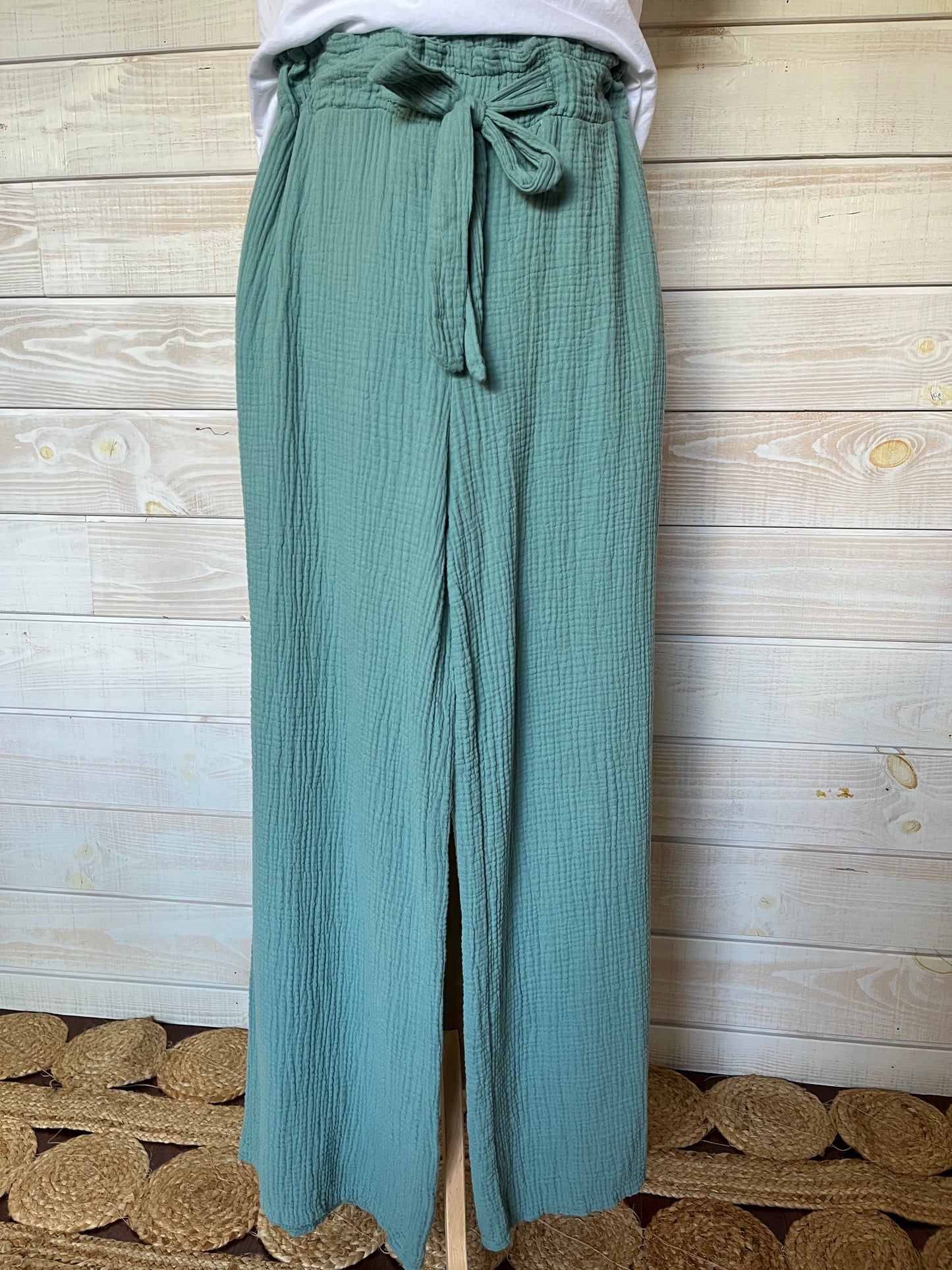 Pantalon Florence vert d'eau